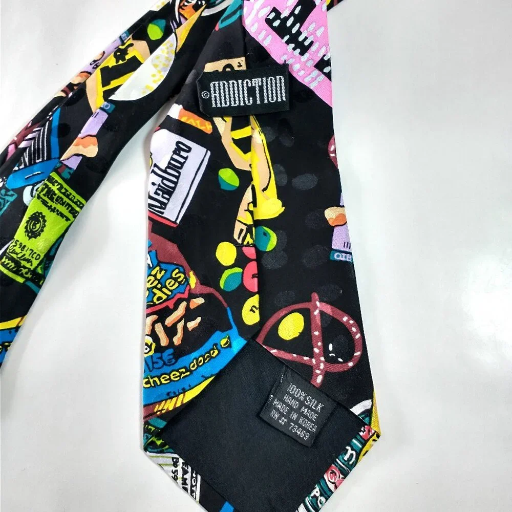 NWOT Addiction Silk Tie